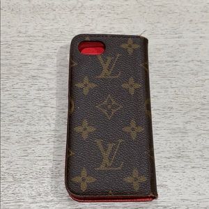 Louis Vuitton Folio Case iPhone 7 Red